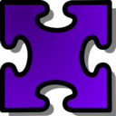 download Red Jigsaw Piece 03 clipart image with 270 hue color