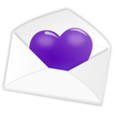 download Valentines Day Love Letter clipart image with 270 hue color