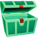 download Treasure Chest clipart image with 135 hue color