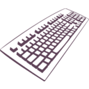 download Keyboard clipart image with 315 hue color