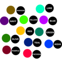 download Color Dot clipart image with 45 hue color