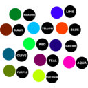 download Color Dot clipart image with 135 hue color