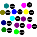 download Color Dot clipart image with 180 hue color