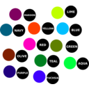 download Color Dot clipart image with 315 hue color