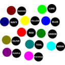 download Color Dot clipart image with 0 hue color