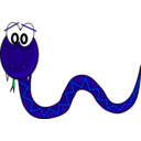 download Snake clipart image with 135 hue color