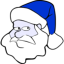 download Santa clipart image with 225 hue color
