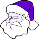 download Santa clipart image with 270 hue color