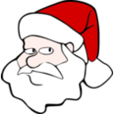 download Santa clipart image with 0 hue color