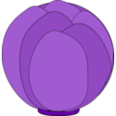 download Cabbage clipart image with 180 hue color