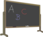 Blackboard With Stand And Letters