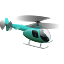 download Helicopter clipart image with 180 hue color