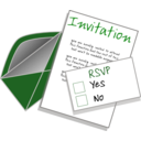 download Invitation clipart image with 180 hue color