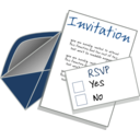 download Invitation clipart image with 270 hue color