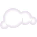 download Set Of Soft Clouds clipart image with 90 hue color
