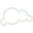 download Set Of Soft Clouds clipart image with 270 hue color