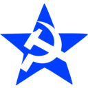 download Hammer And Sickle In Star clipart image with 225 hue color