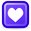 download Cubicopp Heart Smiley clipart image with 270 hue color