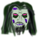 download Halloween Zombie Makeup clipart image with 270 hue color