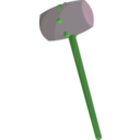 download Fantasy Mallet clipart image with 90 hue color