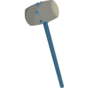 download Fantasy Mallet clipart image with 180 hue color