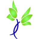 download Flower Icon clipart image with 90 hue color