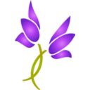 download Flower Icon clipart image with 270 hue color
