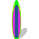 download Surfboard clipart image with 90 hue color