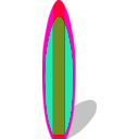 download Surfboard clipart image with 315 hue color