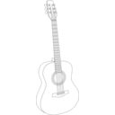 download Guitar 1 clipart image with 270 hue color