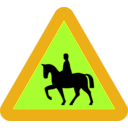 download Horserider Roadsign clipart image with 45 hue color