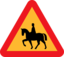 Horserider Roadsign