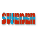 download Swedish Flag In The Word Sweden clipart image with 135 hue color