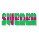 download Swedish Flag In The Word Sweden clipart image with 270 hue color