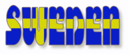 Swedish Flag In The Word Sweden