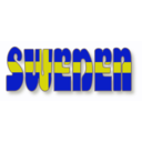 download Swedish Flag In The Word Sweden clipart image with 0 hue color