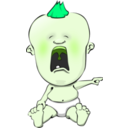 download Crying Baby clipart image with 90 hue color