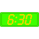 download Digital Clock clipart image with 45 hue color