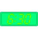 download Digital Clock clipart image with 90 hue color