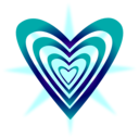 download Hearts Corazones clipart image with 180 hue color
