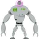 download Tripulated Robot clipart image with 90 hue color