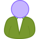 download User 1 clipart image with 225 hue color