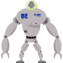 download Tripulated Robot clipart image with 225 hue color