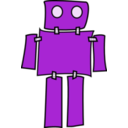 download Blue Robot clipart image with 45 hue color