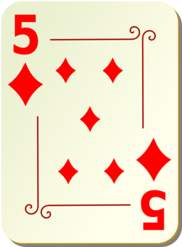 Ornamental Deck 5 Of Diamonds