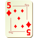 Ornamental Deck 5 Of Diamonds