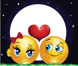 Moon Lovers Smiley Emoticon