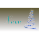 download Weihnachtskarte Mit Name Als Volage clipart image with 180 hue color