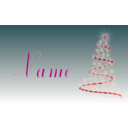 download Weihnachtskarte Mit Name Als Volage clipart image with 315 hue color