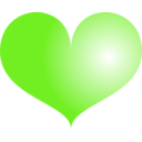 download Heart clipart image with 90 hue color